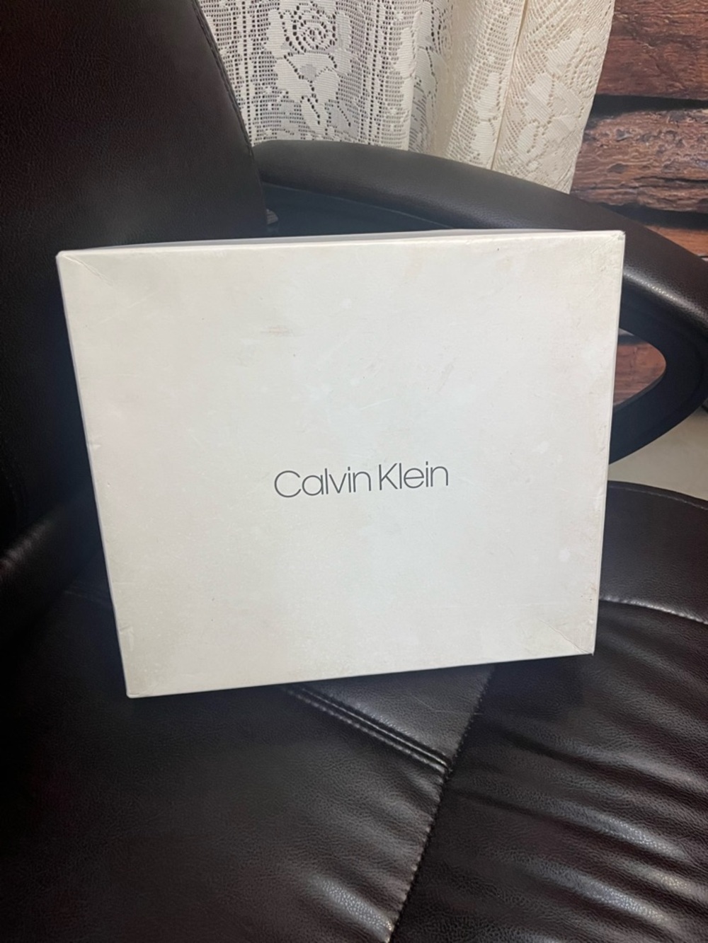 Calvin Klein Nastassia Nappa Leather Open-Toe Wrap Heels - Picture 4 of 14
